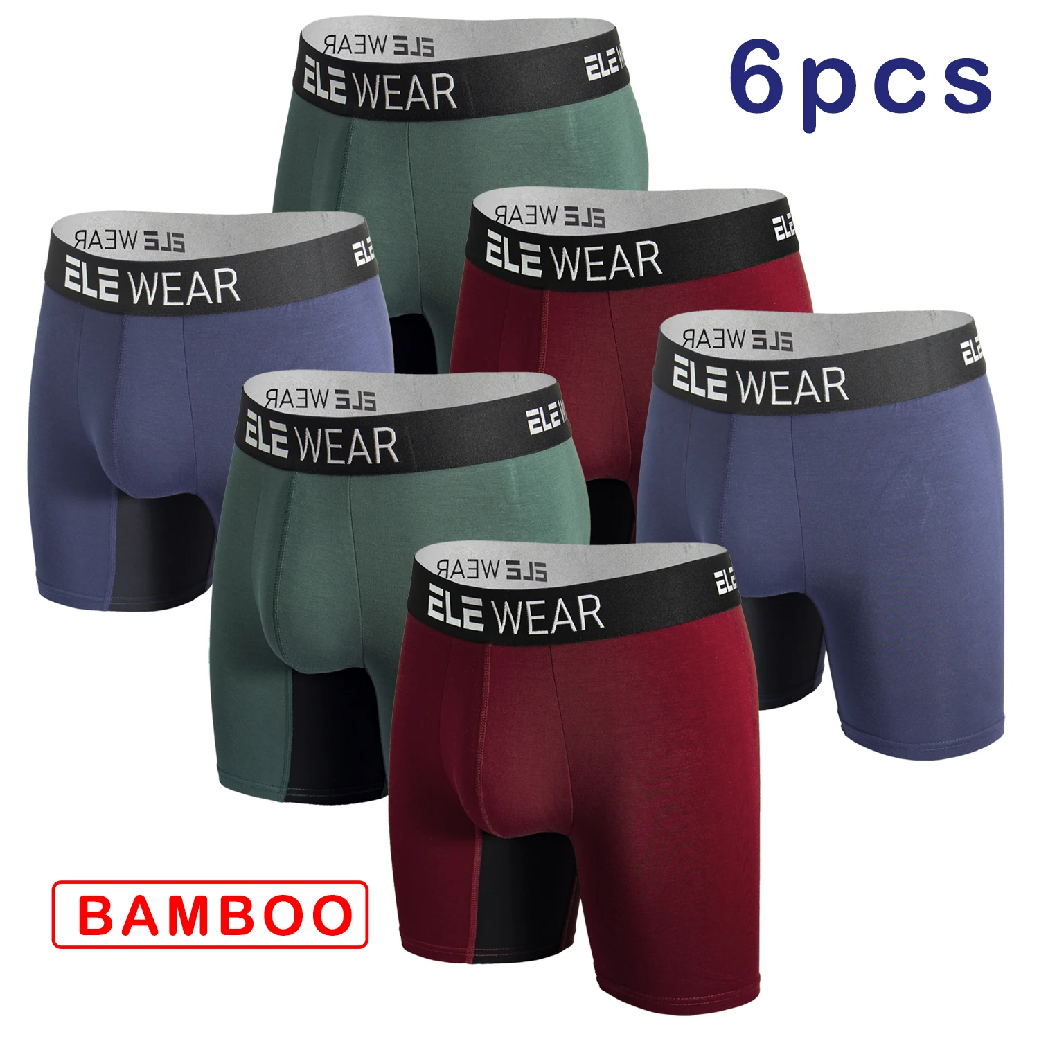6 szt. Bambusowe bokserki męsk – Bamboo Fiber Trunk recenzja i cena