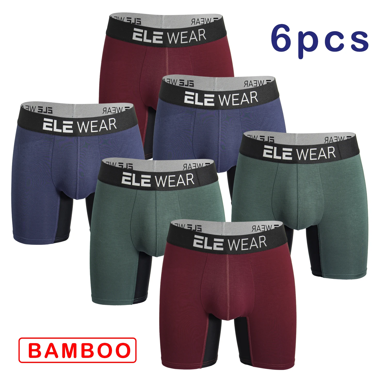 6 szt. Bambusowe bokserki męsk – Bamboo Fiber Trunk recenzja i cena
